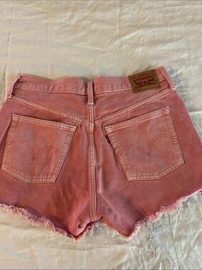 Levi's Rose Pink Denim Cutoff Shorts sz 29